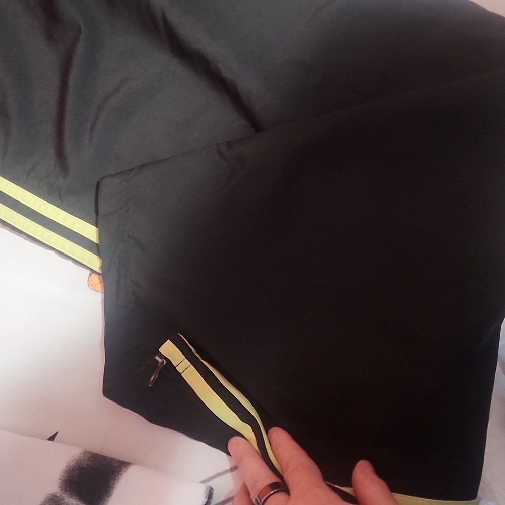 Adidas Retro Joggers | Black + Yellow | Streetwear Staple 38x29“ Open to offers - Picture 7 of 8